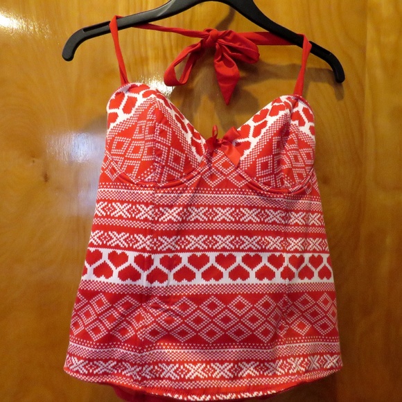 Fredericks of Hollywood Bustier Hearts XL - Picture 1 of 4